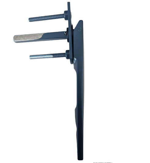 anthracite grey Cortizo handle for smooth operation on bi-folding doors.